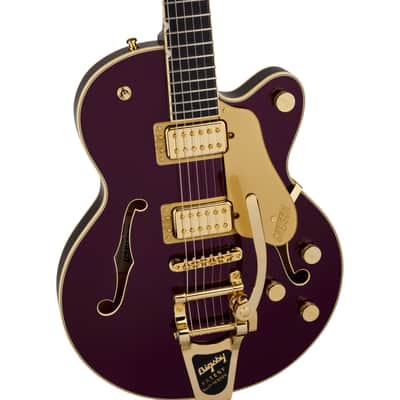 Gretsch Broadkaster Jr. LX Center Block with String-Thru Bigsby Blackberry - Semi Acoustic Guitar image 3