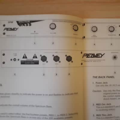 Peavey Spectrum Bass Digital Phase Modulation Synthesizer User's Guide 1992 image 8