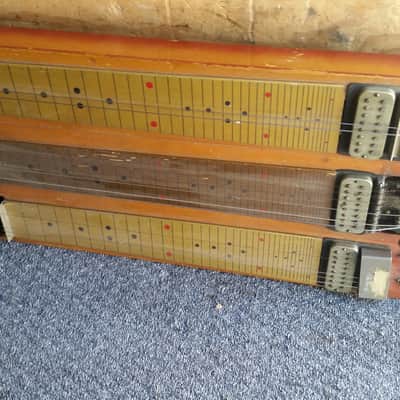 Vintage Steel Guitar / Parts Project Vintage Circa 1950,s Brown image 1