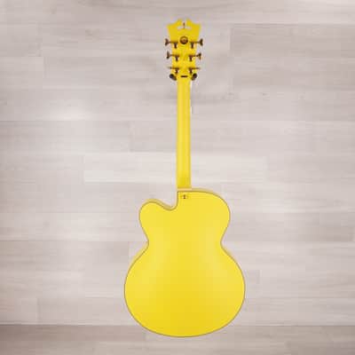 D'Angelico Deluxe EXL-1 Hollow-body Electric Guitar - Matte Yellow image 7