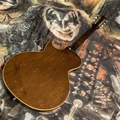 RARE FINISH! 2018 Gibson Memphis ES-235 34 Burst Dark Sunburst Gloss Semi-Hollow Florentine Rosewood Maple Electric Spanish Vintage Dark Tobacco Sunburst Ebony Border Full Gloss Demo Shop Model image 3