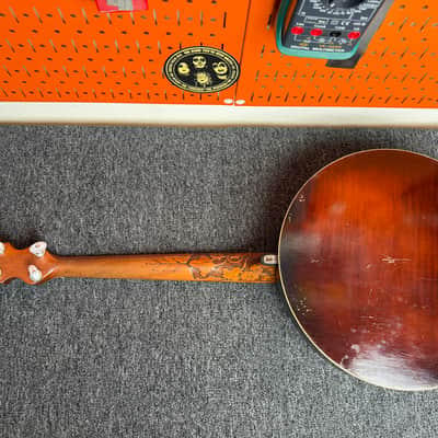 Vintage c. 1920s/1930s S.S. Stewart "Thoroughbred" 19-Fret Tenor Banjo image 12