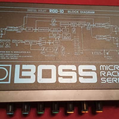 Boss RDD-10 Micro Rack Series Digital Delay 1985 - 1991 - Black image 3