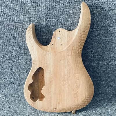 Mahogany Double Cut Guitar Body with Dual Humbucker Routing image 3