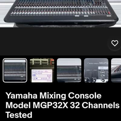 Yamaha MGP32X 32 Channel Analog Mixing Console 2017 - Present - Black image 1