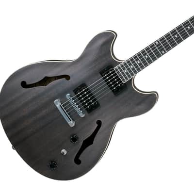 Used Ibanez AS53TKF Artcore Semi-Hollow Body Guitar - Transparent Black Flat image 3