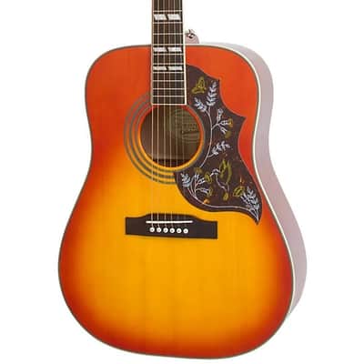 Epiphone Hummingbird Studio Acoustic-Electric Guitar - Faded Cherry image 3