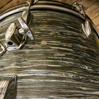 Ludwig Classic Maple Drum Kit, Blue Oyster Pearl 1960s Fab Format USED! RKCLK280126 image 5