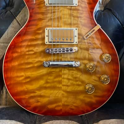 Gibson Les Paul Standard Hand-Selected & Bookmatched AAA Premium Quilted Heritage Sunburst 2014 OHSC imagen 3
