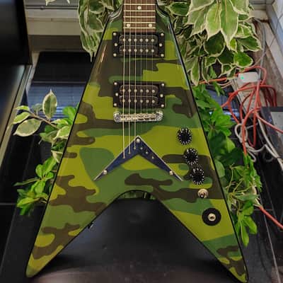 Washburn Dime V Dimebag Darrell Signature Electric Guitar - Camo image 4