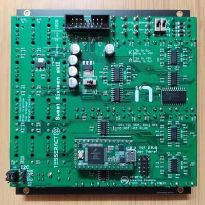 TESSERACT MODULAR SWEET SIXTEEN MK2 16N FADERBANK FULL DIY KIT : BRAND NEW :  [DETROIT MODULAR] image 2