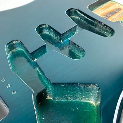 DiMarzio Strat Body – Trans Green w/ Box 80s image 2