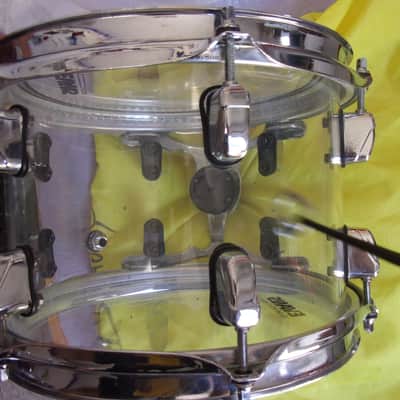 Crush Clear Acrylic Seamless 10" dia x 7" Rack Tom Drum suspension Mount NO ARM image 4