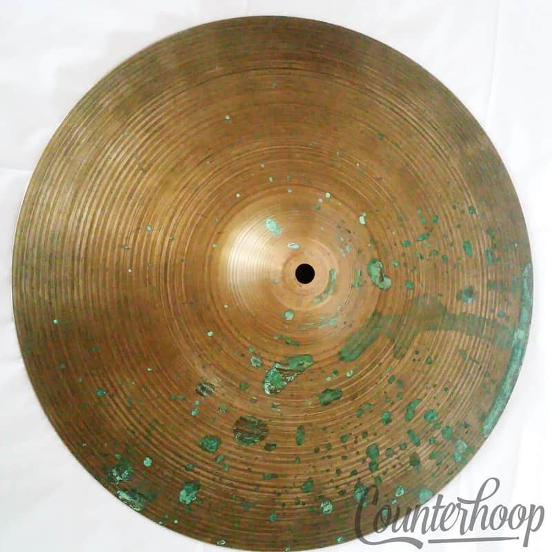 *Zildjian 14" Bottom New Beat Hi-Hat Cymbal Vintage 70s Avedis A B20 Hollow Logo image 1