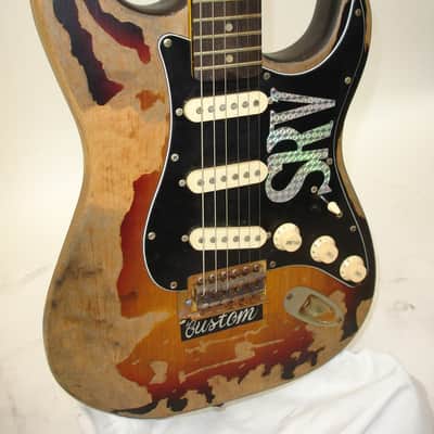 Stevie Ray Vaughan Distressed SRV Replica Strat Guitar image 3