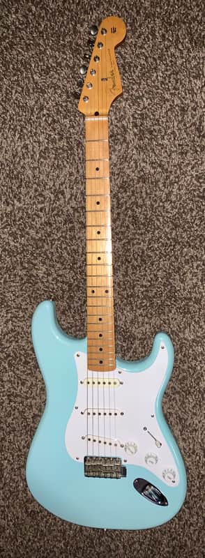2018 Fender Classic Series '50s Stratocaster Daphne Blue electric guitar image 1