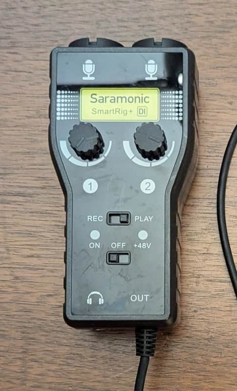 Saramonic SmartRig +Di Two-Channel Mic and Guitar Interface with Lightning Connector for iOS Devices image 1