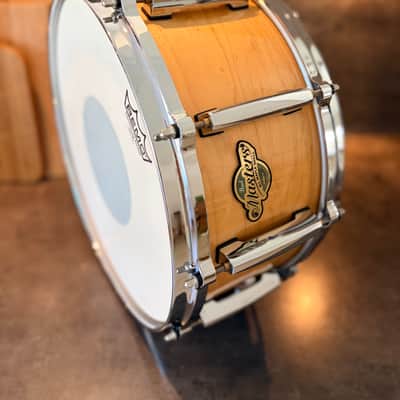 Pearl Masters MCM-1465S/C102 One ply maple snare 2015 - Natural maple image 2