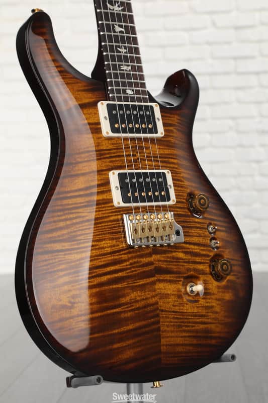 PRS Custom 24-08 10-Top 2021 - Present - Black Gold Wraparound Burst image 1