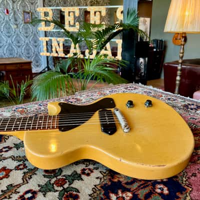 1957 Gibson Les Paul Junior TV Yellow Single Cut image 10