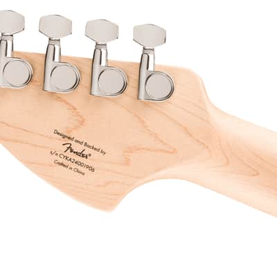 Squier Affinity Series Stratocaster Junior HSS Laurel FB White Pickguard Ice Blue Metallic image 6