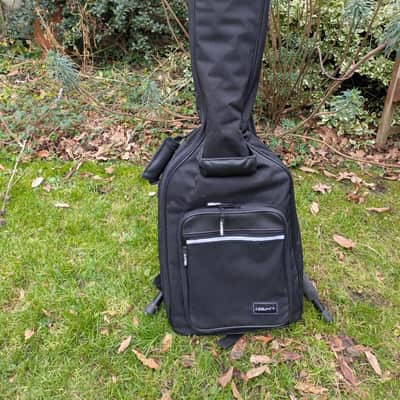 Excellent Blue Jim Deacon Strat Electric Guitar + New Strings + Padded Gigbag image 10