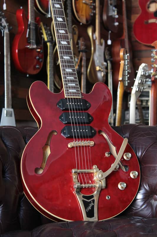 Epiphone Riviera Custom P93 2015 - Wine Red image 1