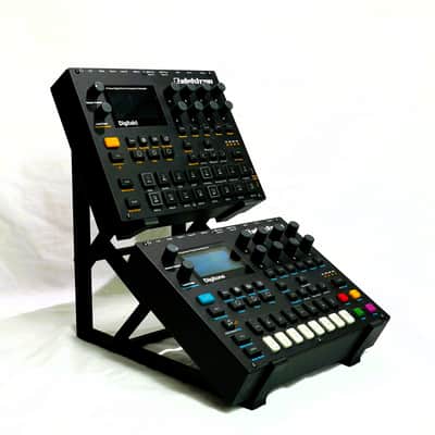 Dual 2 Tier Desktop Stand Elektron Digitakt Digitone Syntakt Sampler Drum Machine etc