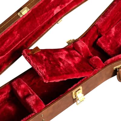 Gibson Flying V Electric Guitar Hardshell Case, Original Brown image 5