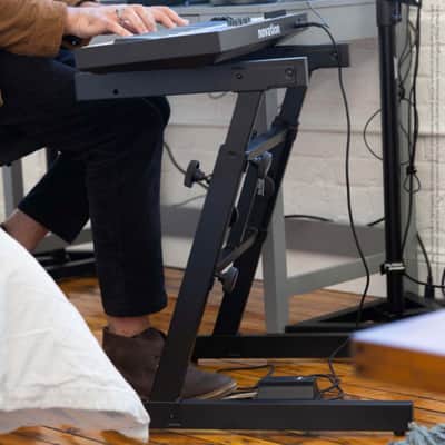 On-Stage KT7800+ Adjustable X-Style Keyboard Bench, Thick Cushion, Folds Flat image 8