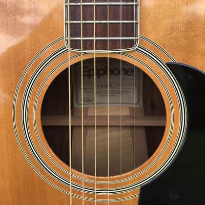 Epiphone FT-550 Acoustic Guitar Norlin Made in Japan 3 piece back early 70's Natural image 3