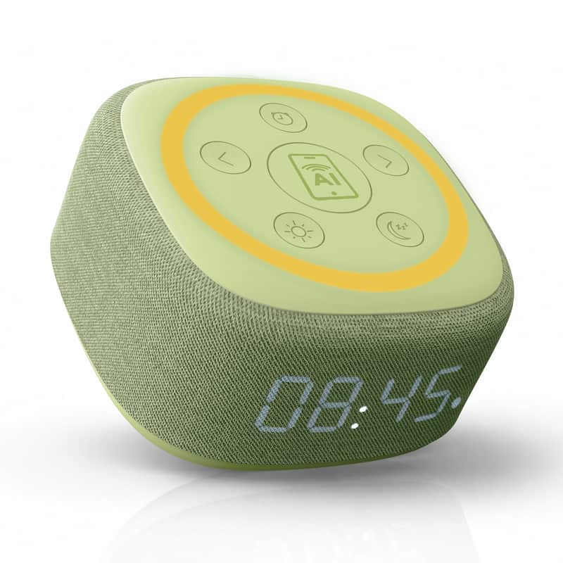 Gemini BRS-180 Bluetooth Home Speaker – Night Light, 15 Sleep Sounds, LED Alarm Clock & Voice-Assistant Button image 1