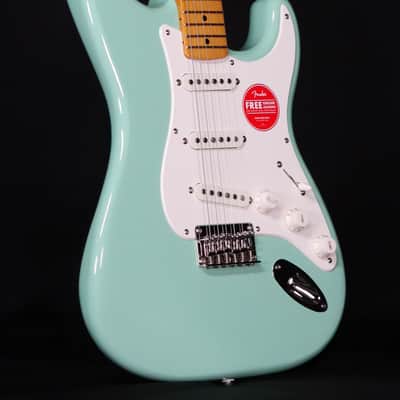Squier Classic Vibe 50s Stratocaster HT, Maple FB, Surf Green image 4