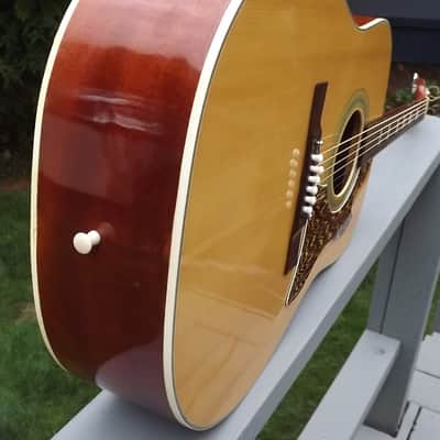 Vintage 1960's Made In Japan Kingston V-2 Acoustic Guitar W/OSC image 4