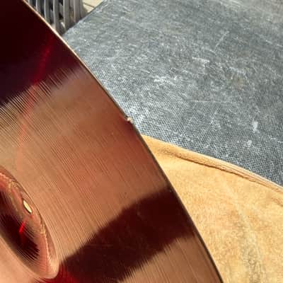 Paiste Colorsound Cymbal Set-14 Heavy hats, 12 Splash, 16 Crash, 18" Crash, 18" Heavy Crash, and 18" China 1980's - Red image 17
