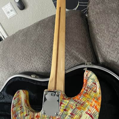 Fender FSR "Splattercaster" Standard Splatter Stratocaster with Rosewood Fretboard 2003 - 2004 - Dakota Red, Graffiti Yellow, Blue Agave, and Orange Drop over Olympic White image 6