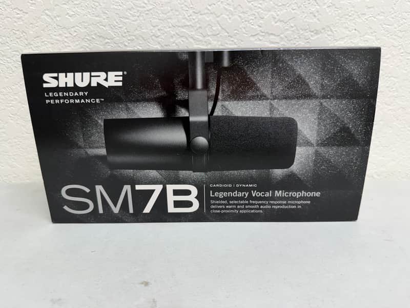 Shure SM7B Cardioid Dynamic Microphone 2001 - Present - Black image 1