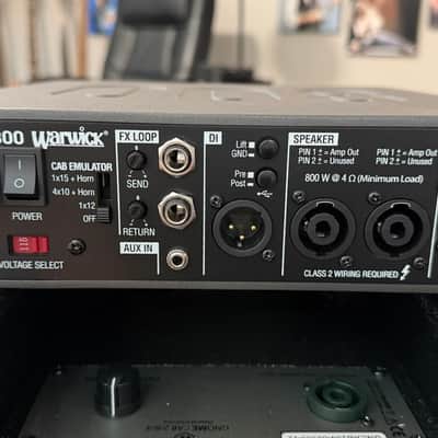 Warwick MS 800 Multi Stage Bass Amplifier Head 2026 - Black image 3