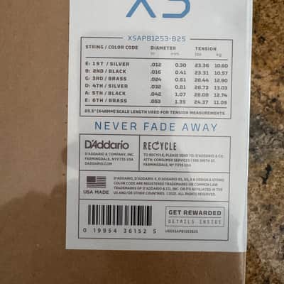 TWO BRAND NEW UNOPENED 25 Set D'Addario XS Phosphor Bronze Acoustic Guitar Strings 12-53 image 3