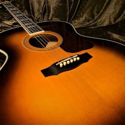 Guild F50 2012 Sunburst New Hartford Ext Condition Flame Maple Archback Guild Acoustic F55 JF65 image 5