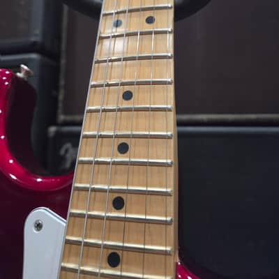 Fender Jimmy Vaughn Partscaster Strat W/ Highway 1 Neck & Kinman PUs - 2006 - Candle Apple Red W/ HSC (C016-26) image 4