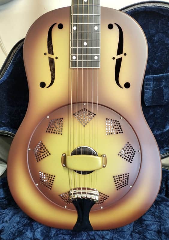 National Reso-Phonic Triolian W-Series 12 Fret Single Cone 2025 Walnut Burst - IN STOCK NOW! image 1