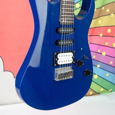 Used Washburn WR-120 Rocker Series Electric Guitar, Blue image 4