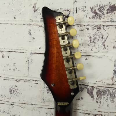 Vintage 1960s Decca Telecaster Style Tobacco Sunburst Electric Guitar image 8