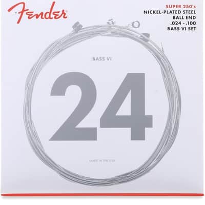 Fender Super 250B6 Nickel Plated Steel Bass VI Guitar Strings - .024-.100 image 3