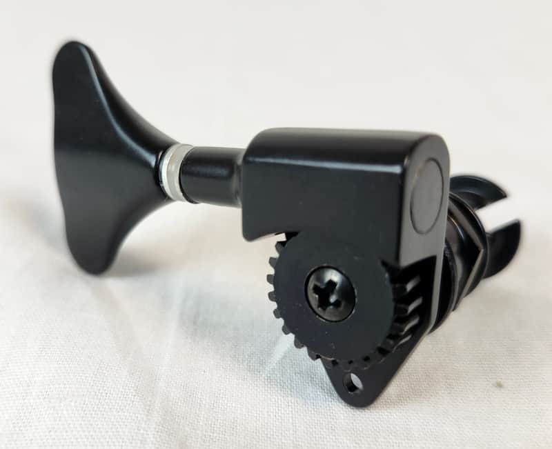 Kala Single Die-Cast Tuning Machine for U-Bass, Treble Side (Right) G and D Strings, Black image 1