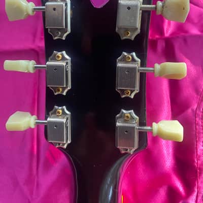 Mavis Tokai Les Paul Custom LC 1985 - GLOSS BLACK - w/Vintage GIBSON Brown Hardshell Case image 13