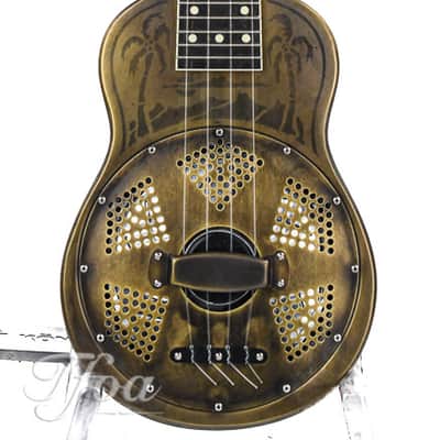 National Style O Ukulele Antique Brass image 1