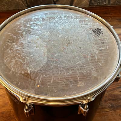 Vintage 1980s Tama Imperialstar 11 x 15 Drum Concert Tom OG Jet Black Wrap image 13