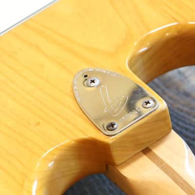 Vintage! 1975 Fender Stratocaster Electric Guitar Natural + Fender Case image 17